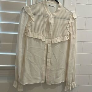 Ivory Reformation blouse- viscose - size xs